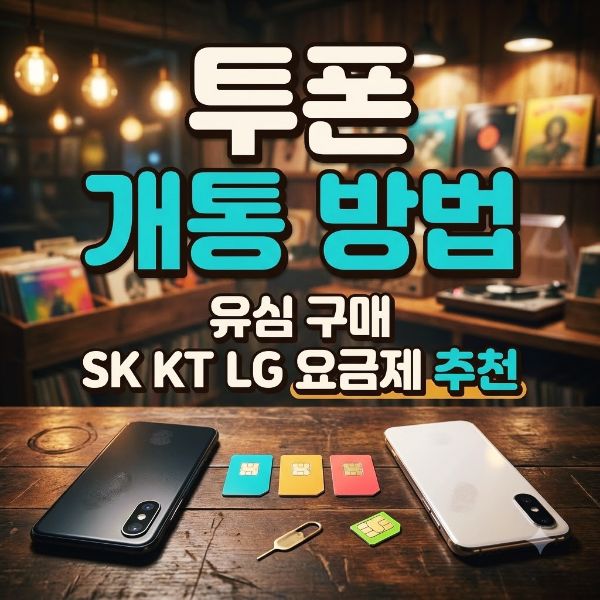 투폰 개통 가장 간단한 방법