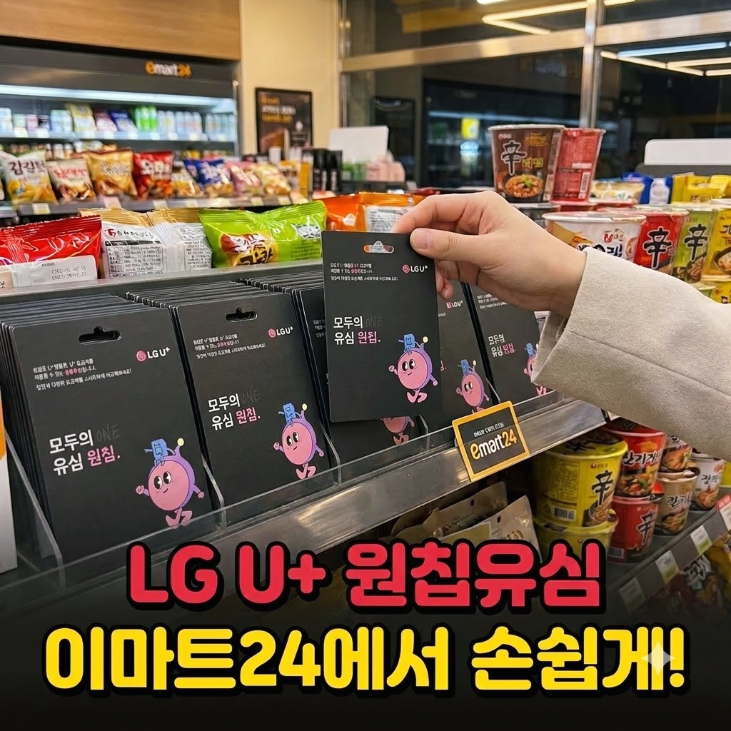 LG 선불폰 개통 이마트24 유심 구매